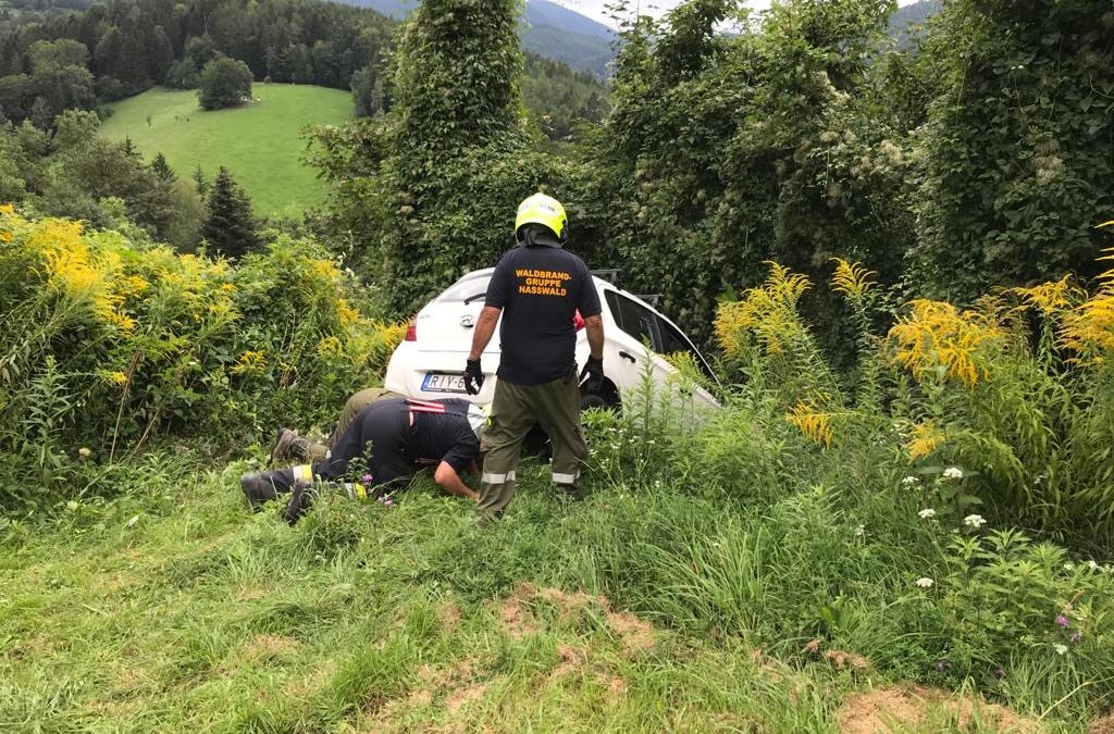 PKW im Graben Tachenberg-Syhrn