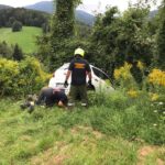 PKW im Graben Tachenberg-Syhrn