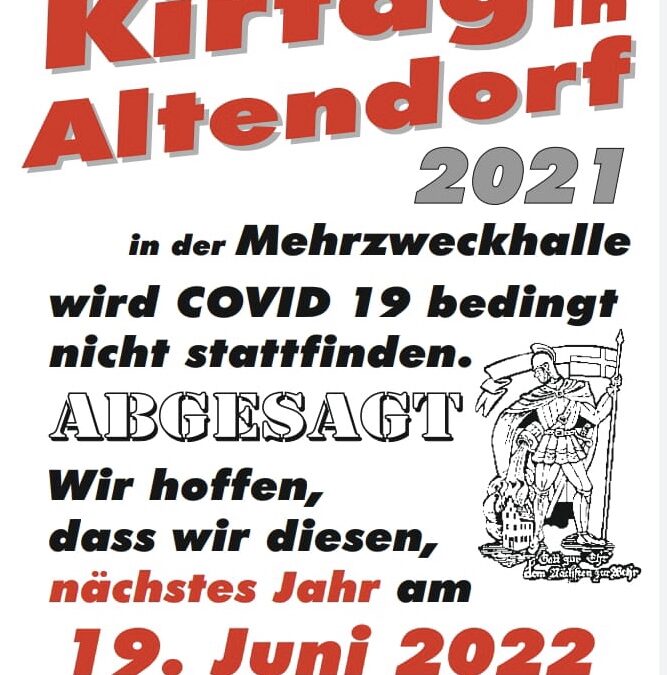 Kirtag abgesagt !!!